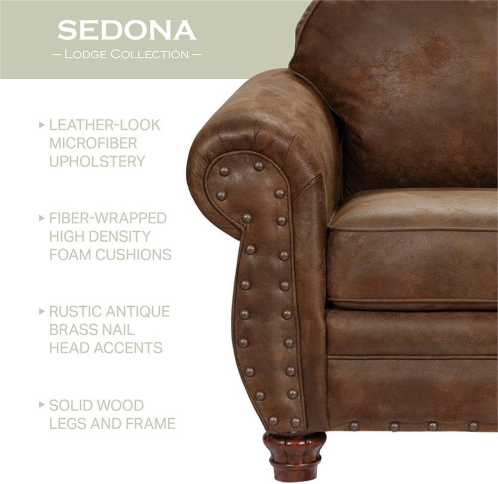 American Furniture Classics Model 9901-00-90 Sedona Arm Chair with Matching Ottoman