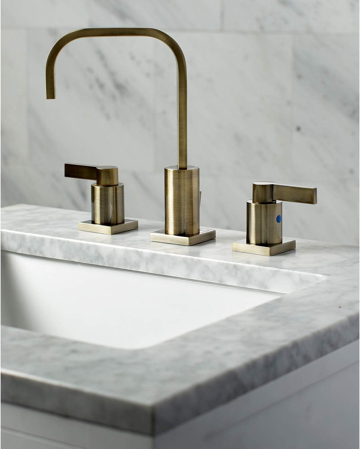 Nuvo Fusion Widespread Bathroom Faucet with Drain Assembly