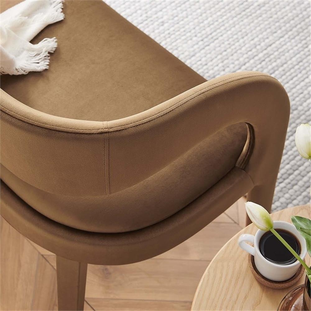 Modway Pinnacle Performance Velvet Accent Bench in Brown