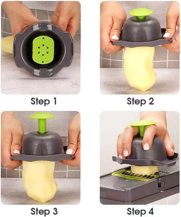 Vegetable Chopper,Pro Onion Chopper,14 in1 Multifunctional Food Chopper,Kitchen Veggie Chopper with 8 Blades,Vegetable Chopper With Container ,Vegetable Slicer Dicer Cutter,Salad,Garlic Chopper