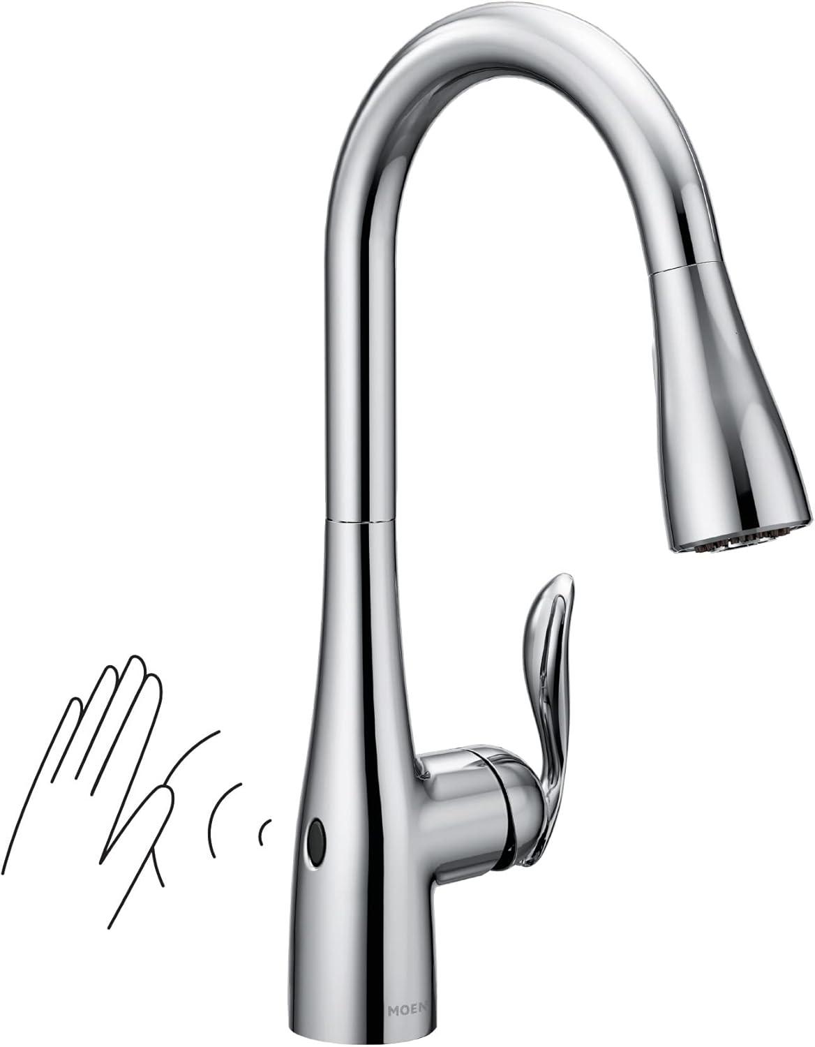 Moen Arbor MotionSense Wave Single Handle Pulldown Kitchen Faucet with Power Clean Technology