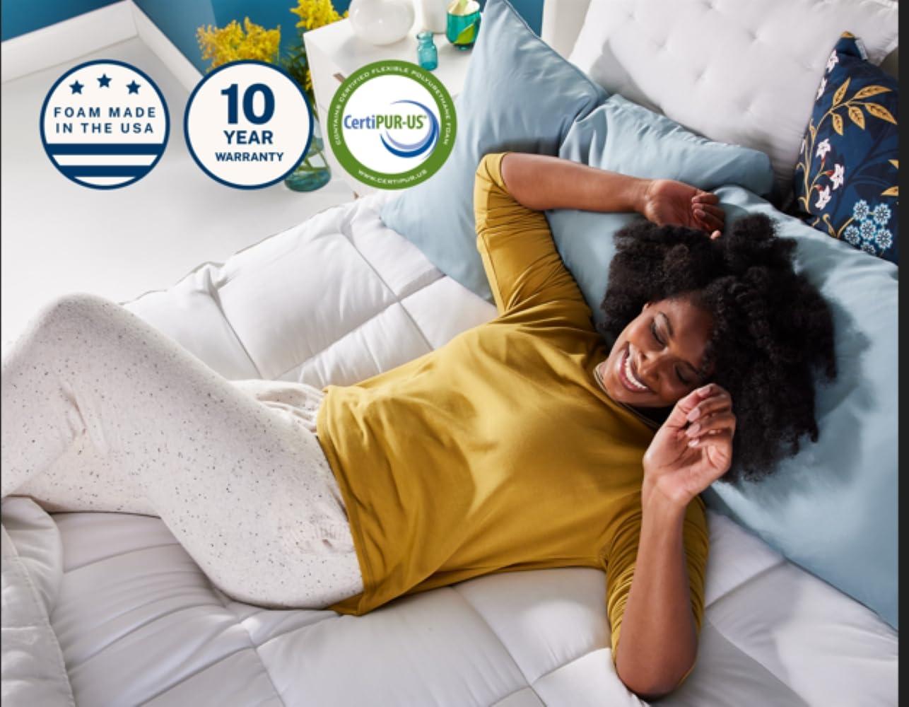 Sleep Innovations 4'' Gel Memory Foam Mattress Pad