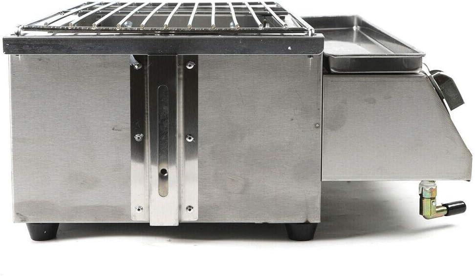 Propane Infrared Steak Grill - Efficient Heating Outdoor Portable Gas Grill with Vertical Cooking, Stainless Steel Single Burner, Perfect for Steak, Ribeyes, Picnic, BBQ