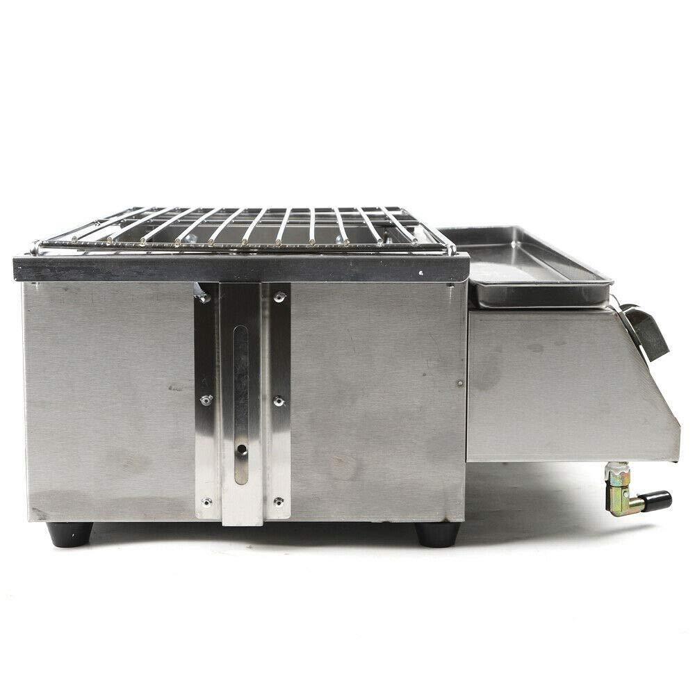 Propane Infrared Steak Grill - Efficient Heating Outdoor Portable Gas Grill with Vertical Cooking, Stainless Steel Single Burner, Perfect for Steak, Ribeyes, Picnic, BBQ