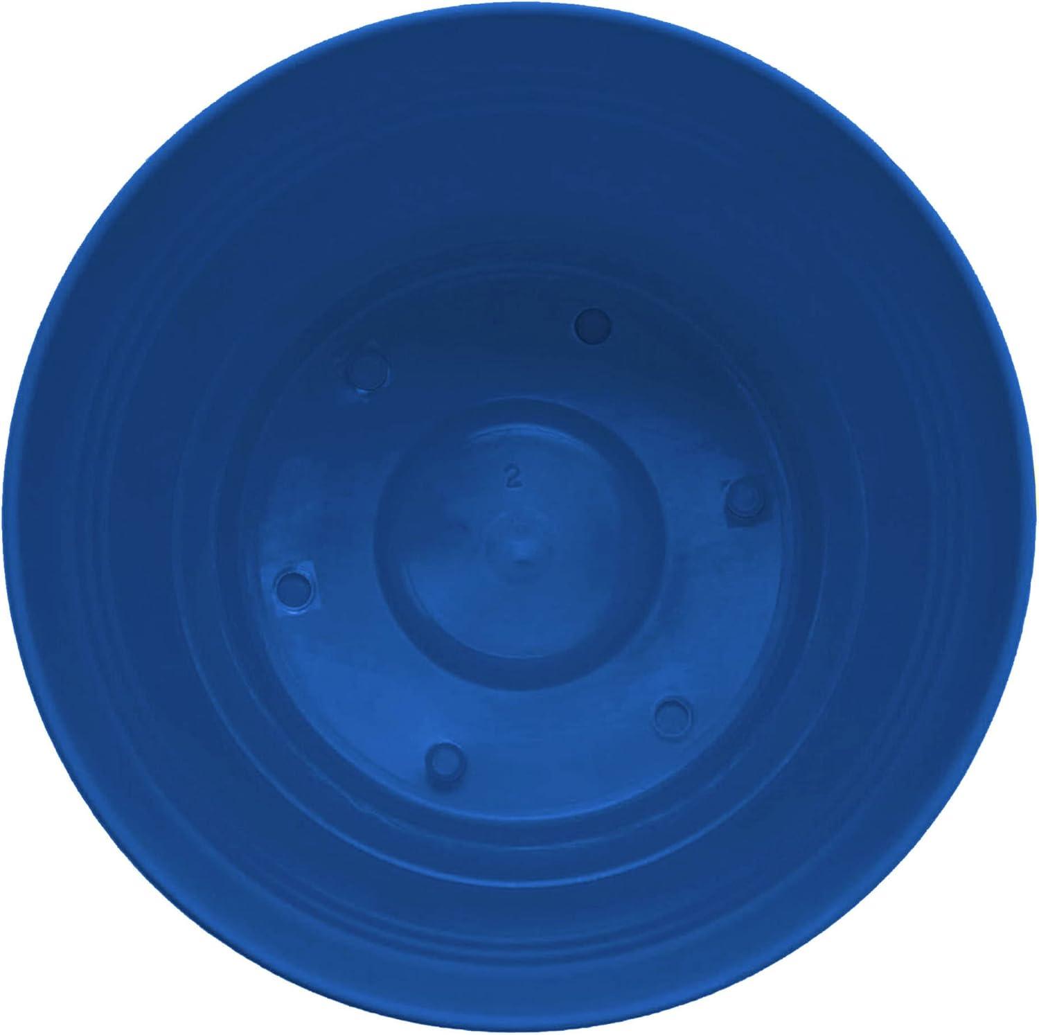 Classic Blue Saturn 12" Round Indoor/Outdoor Planter