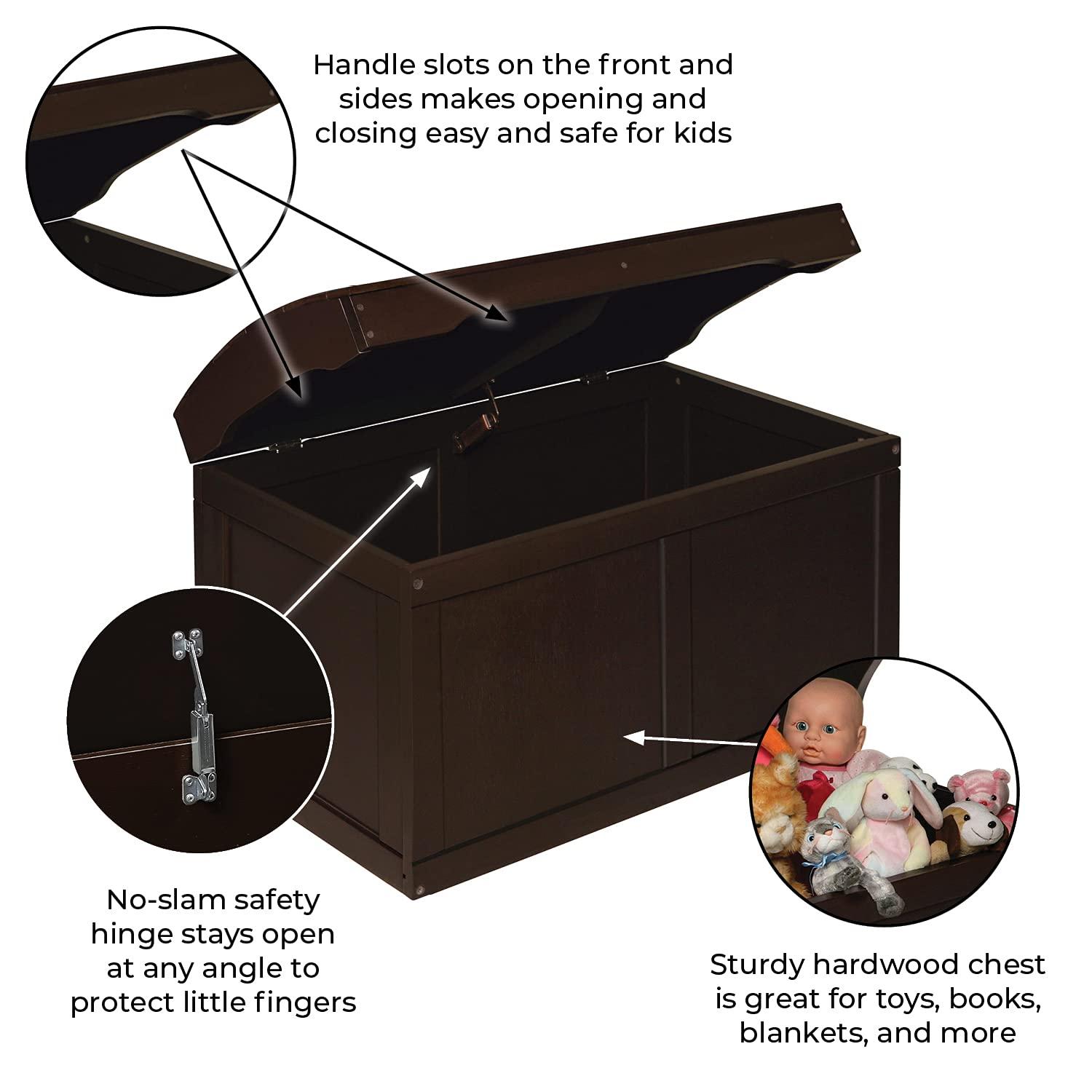 Badger Basket Hardwood Barrel Top Toy Chest - Natural