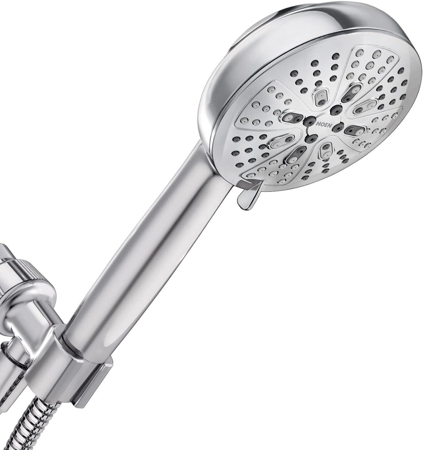 HydroEnergetix Chrome 7-Spray Handheld Shower Head