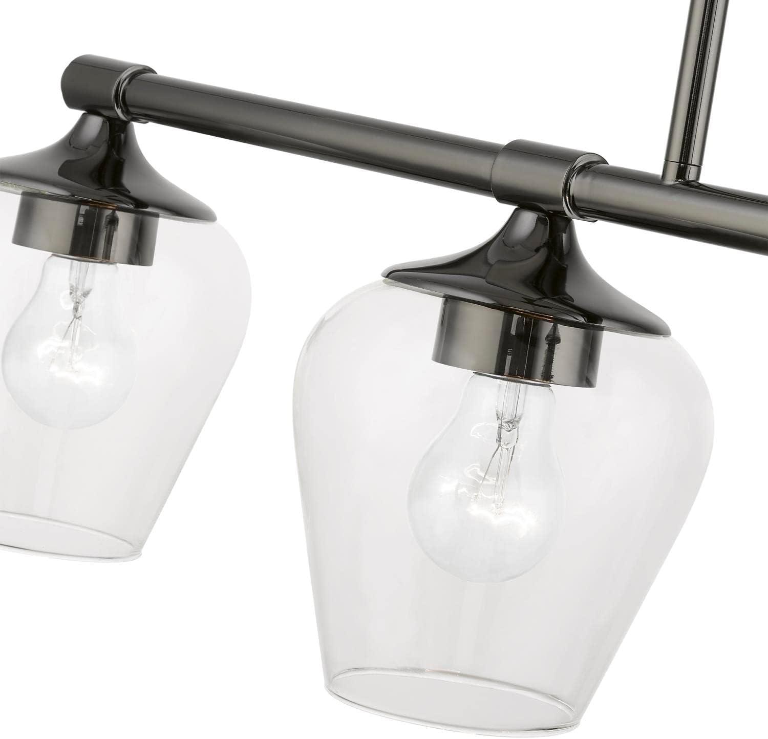 Livex Lighting Willow 4 - Light Chandelier in  Black Chrome
