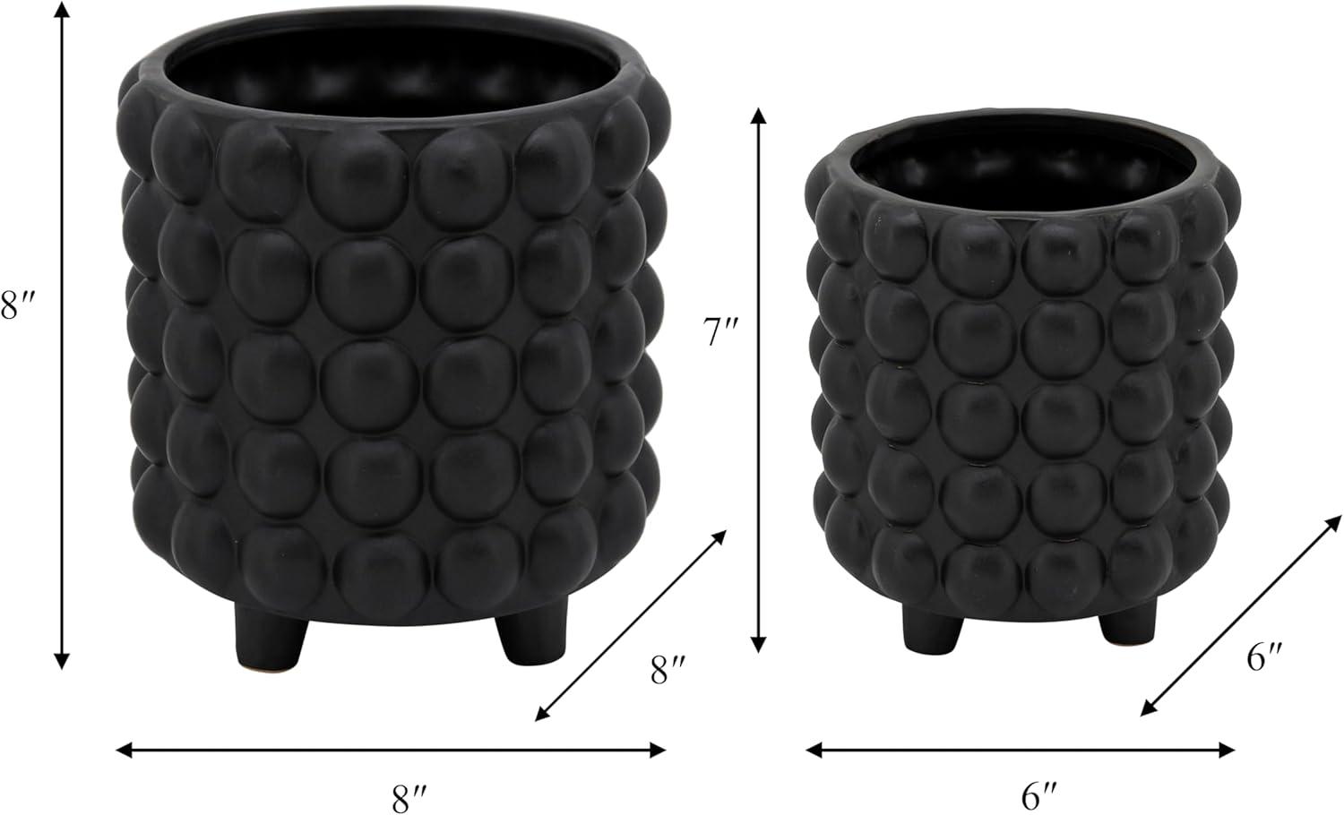 Joss & Main Ceramic Footed Planter Set of 2 Indoor and Outdoor & Reviews | Joss & Main