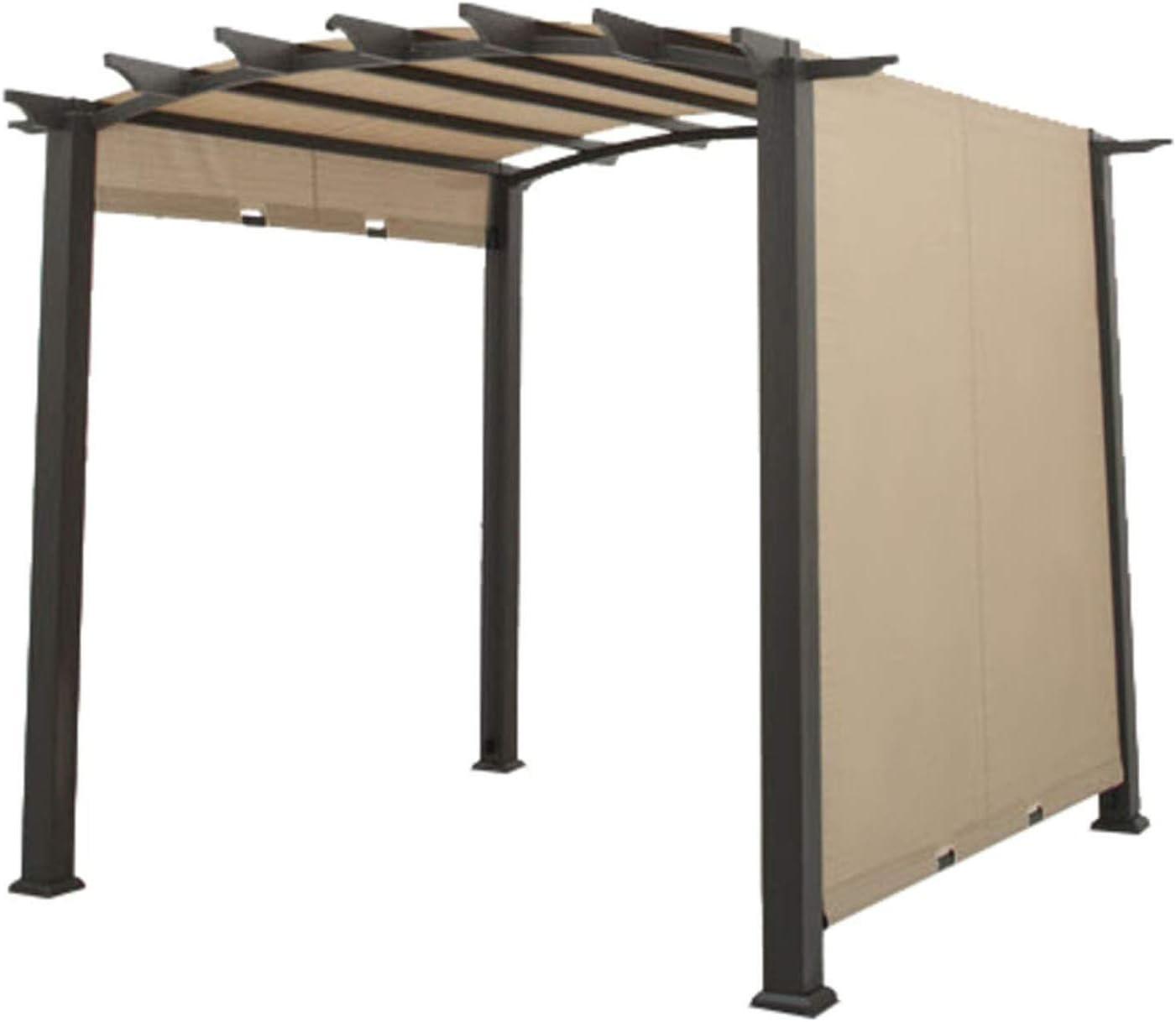 Beige RipLock 350 Polyester Replacement Canopy for Arched Pergola