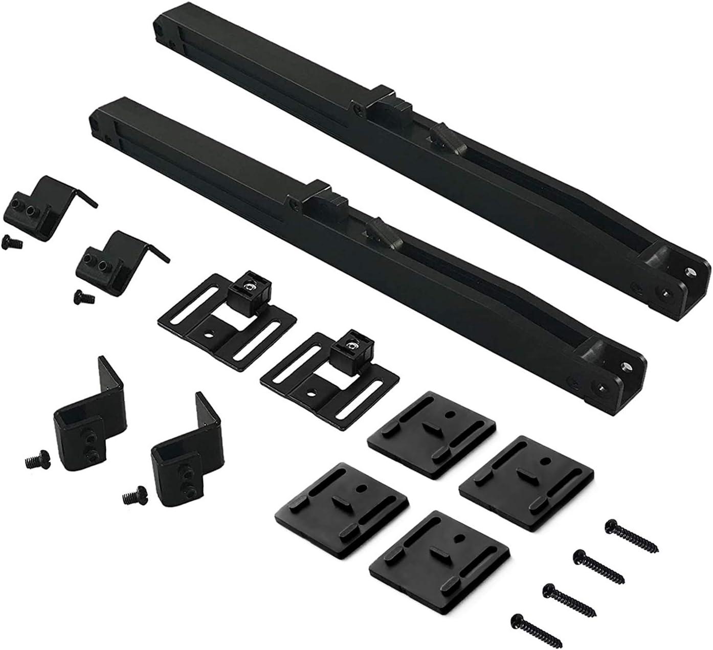 2PCS Soft Close barn Door Hardware kit Barn Door Soft Close Mechanism Spring Buffer Damper Hole-Free Version Fit for Door Weight 60-176 Pounds Adjustable Door Stoppers 2022NEWEST (Use for 20-40)