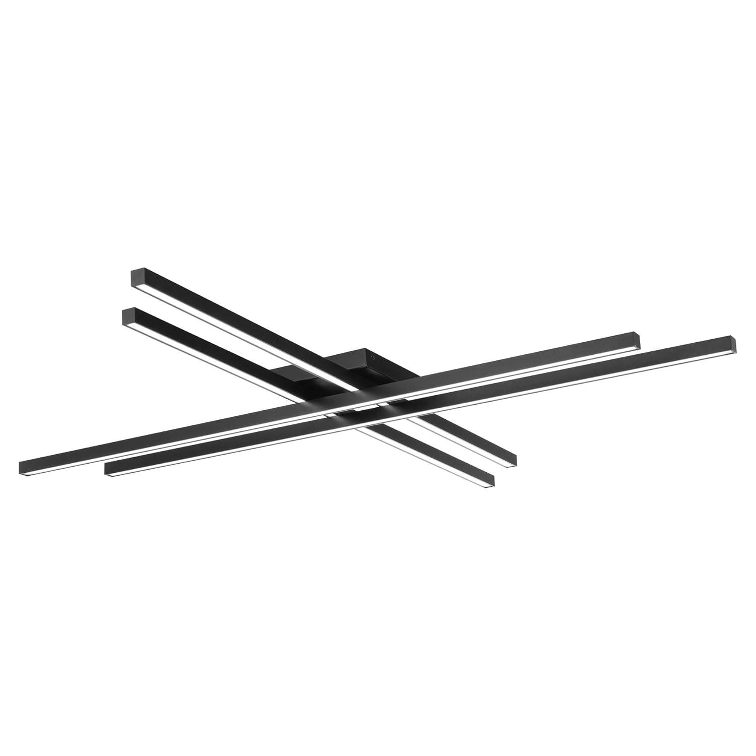 WAC Lighting dweLED, Parallax 42in LED Flush Mount 3-CCT 2700K-3000K-3500K Set to 3000K in Black