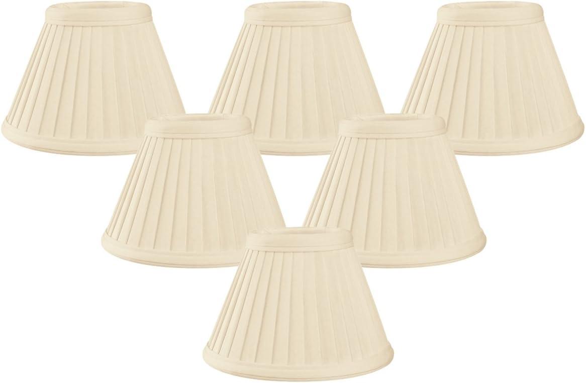 Royal Designs, Inc. Pleated Empire Chandelier Shade CS-111BG-6, Beige, 2.5 x 5 x 4.25, Pack of 6