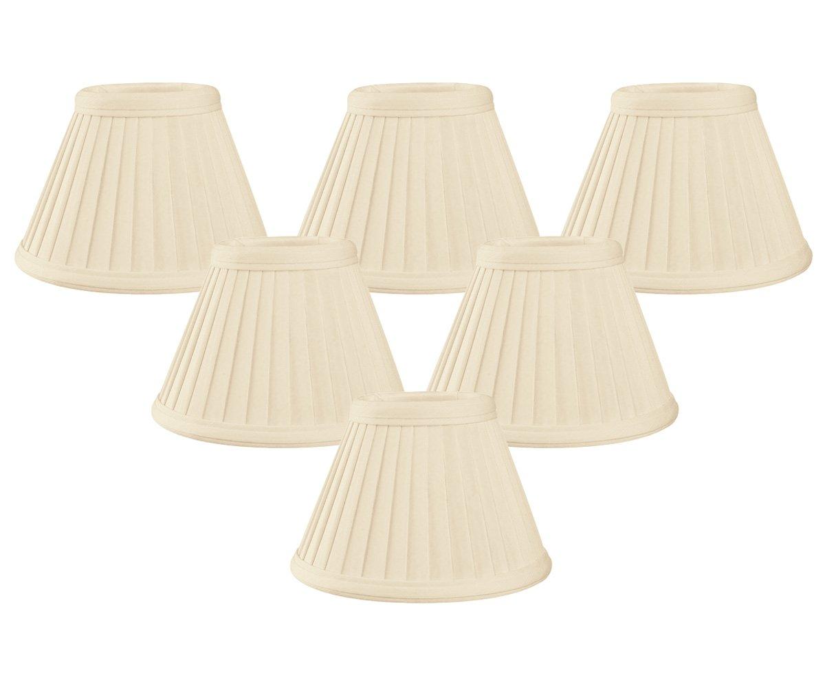 Royal Designs, Inc. Pleated Empire Chandelier Shade CS-111BG-6, Beige, 2.5 x 5 x 4.25, Pack of 6