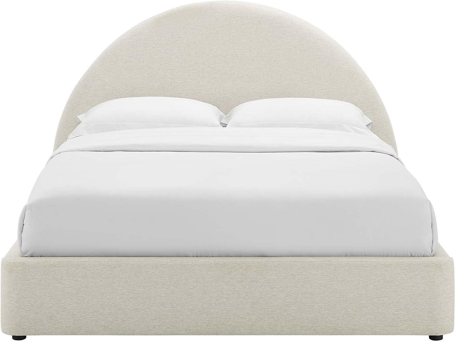 Modway Resort Performance Velvet Arched Round Platform Bed