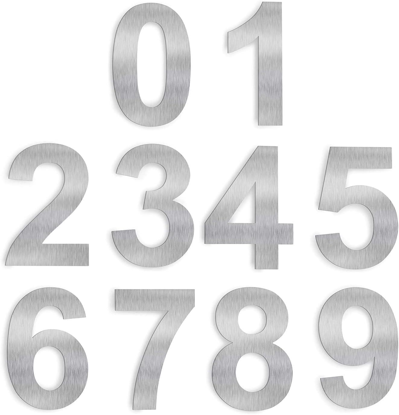 HASWARE 6" H Metal Floating House Number