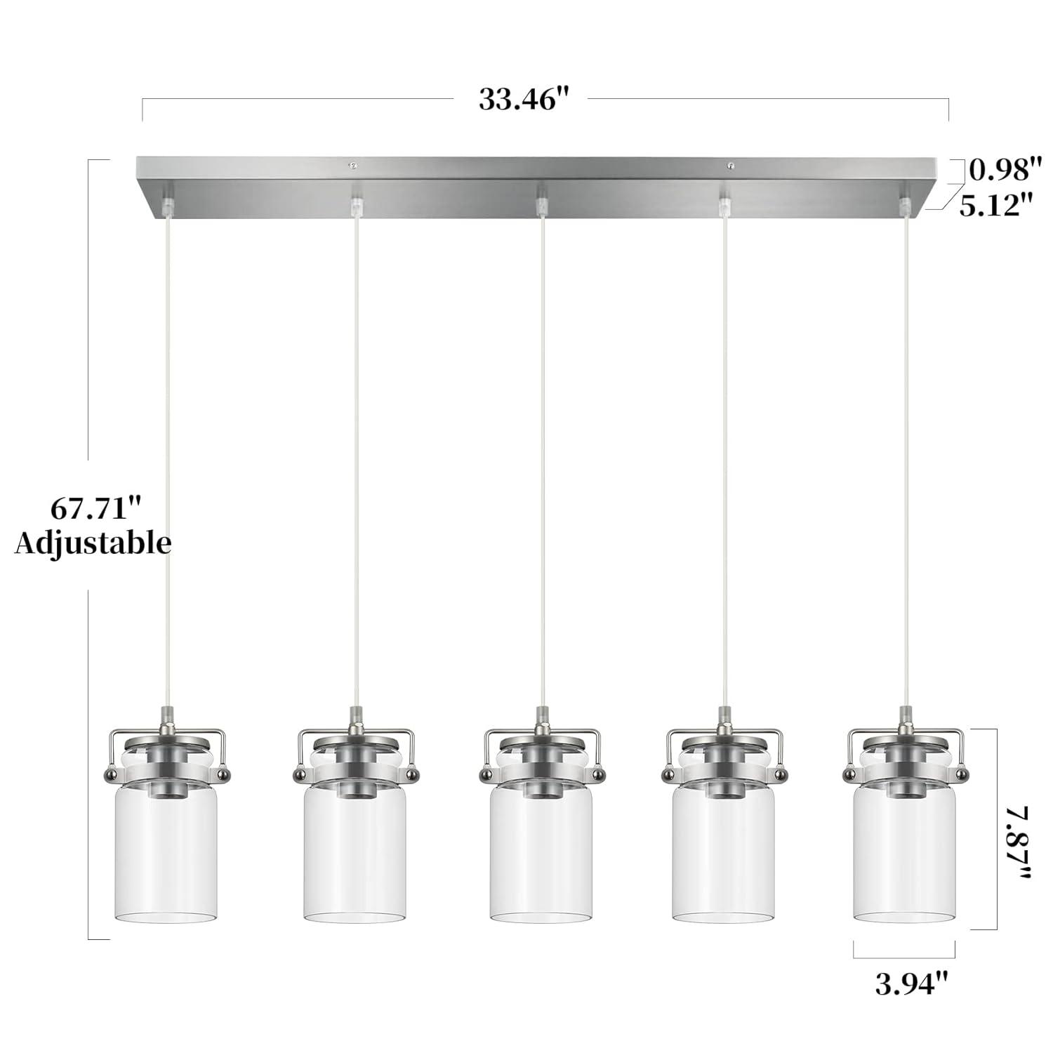 Latitude Run® Lizvet 5 - Light Kitchen Island Pendant