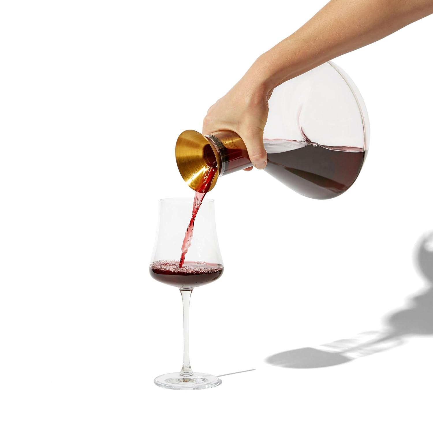 RBT RBT Wine Decanter With Sediment Strainer And Aerator, Enhance Flavor And Clarity