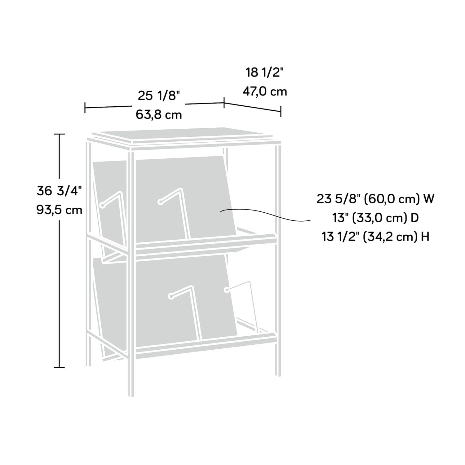 Sauder Nova Loft Accent Storage Cabinet, Grand Walnut Finish