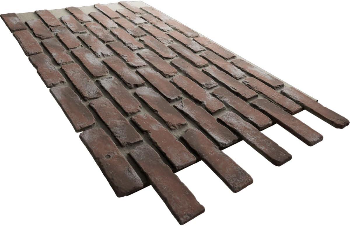 Ekena Millwork EverStone Aged Brick Faux Brick Panel