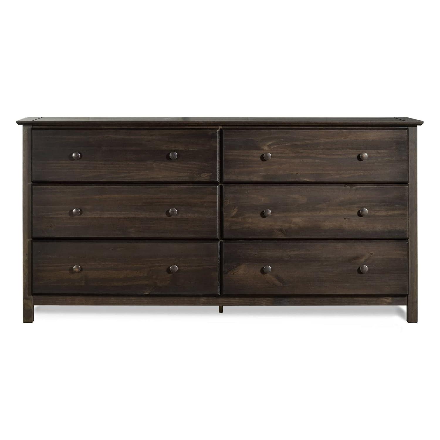 Shaker Solid Wood 63.75'' W 6 - Drawer Dresser