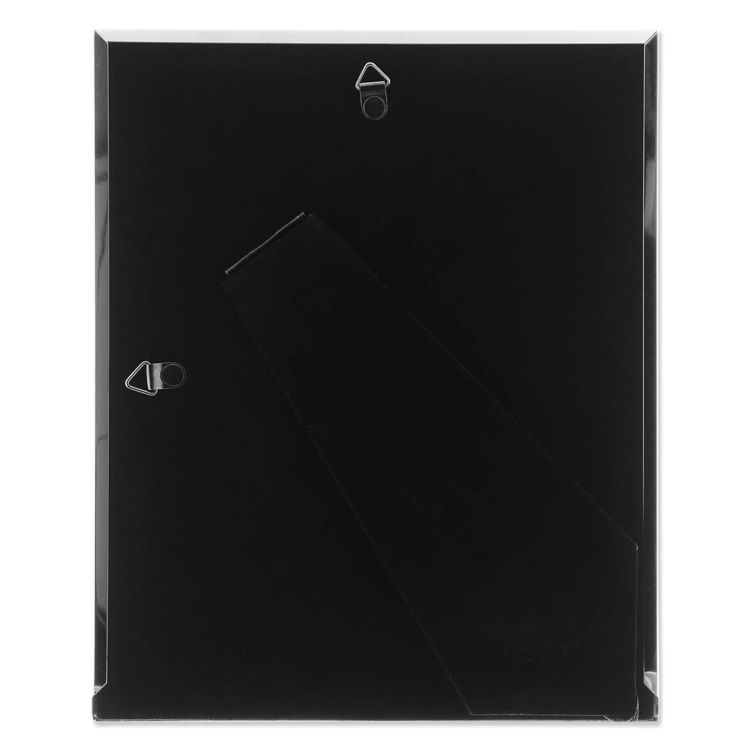 Lawrence Frames Silver Plated 8x10 Metal with Black Enamel Picture Frame 586080