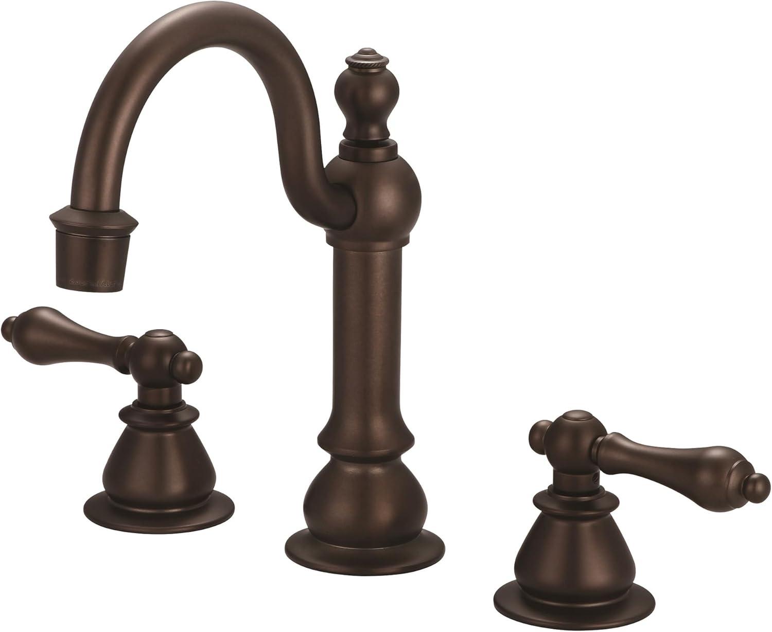 Vintage Widespread 2-handle Bathroom Faucet with Drain Assembly
