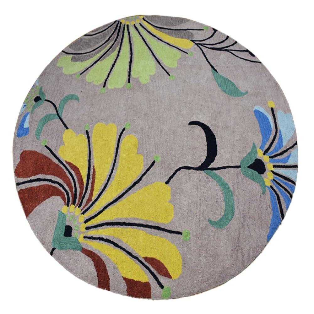 Rugsotic Carpets Hand Tufted Wool Eco-Friendly Area Rugs - 5'x8', Rectangle, Camel, Modern Contemporary Design, High Pile Handmade Anti Skid Rugs for Living Room, Bed Room (K00219)