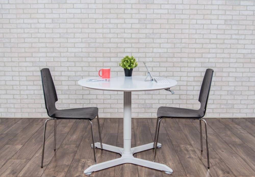 Mobile 28" L Round Breakroom Table