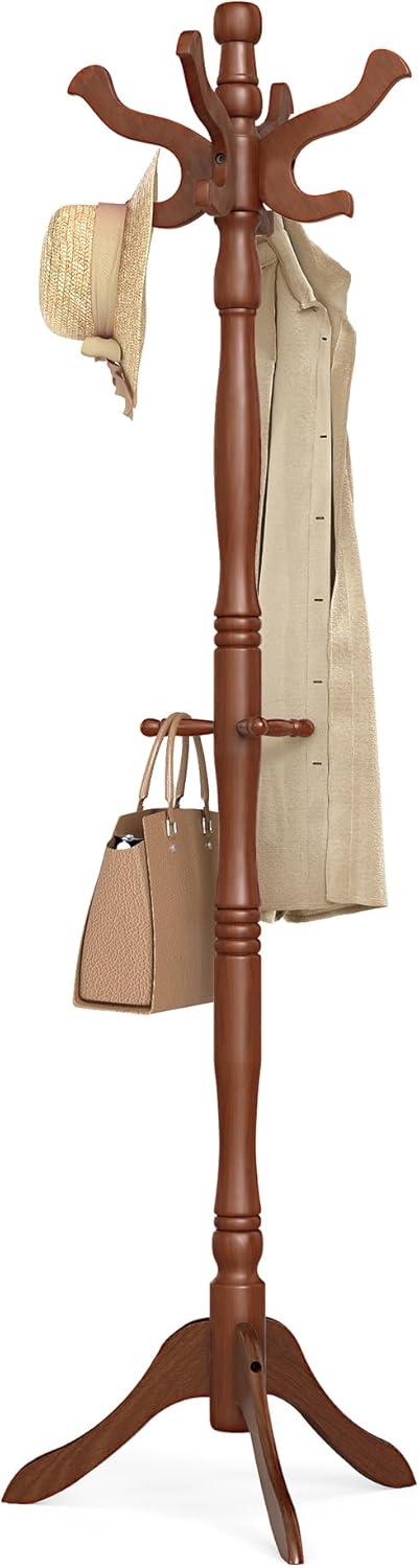Red Barrel Studio® Coat Rack Free Standing With 11 Hooks