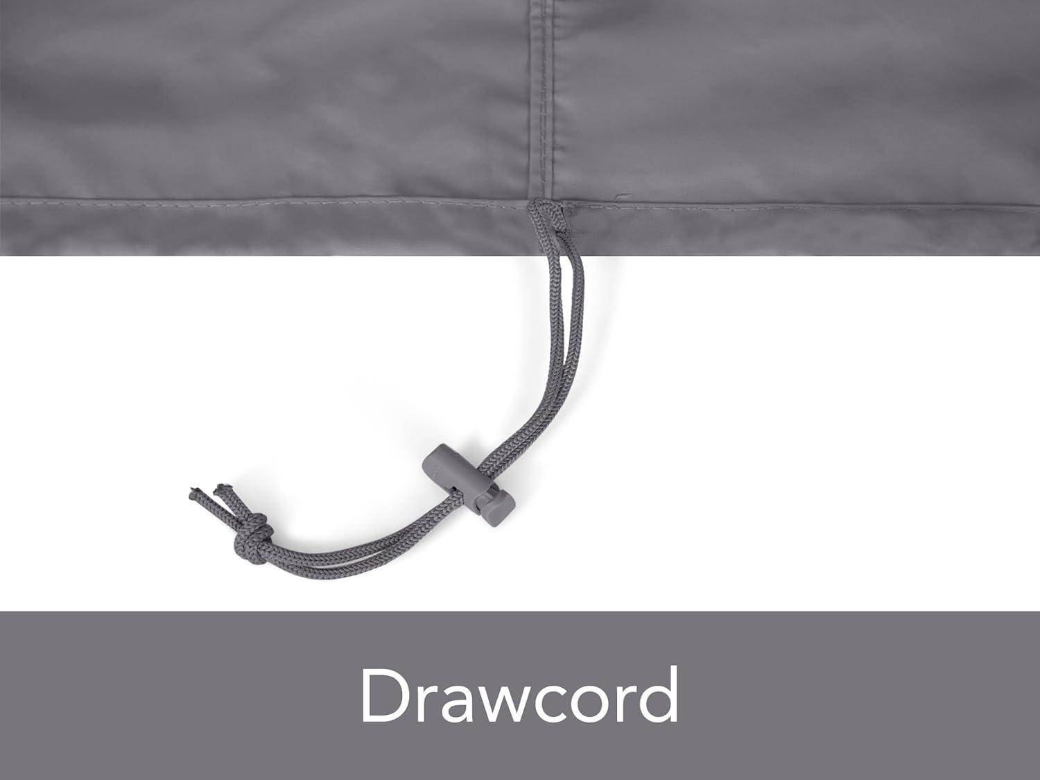 Grill Cover - Weather Resistant Outdoor Cover, Heavy Duty BBQ Covers for Large Outdoor Kitchen, 300D Polyester, 66 Inch, Charcoal