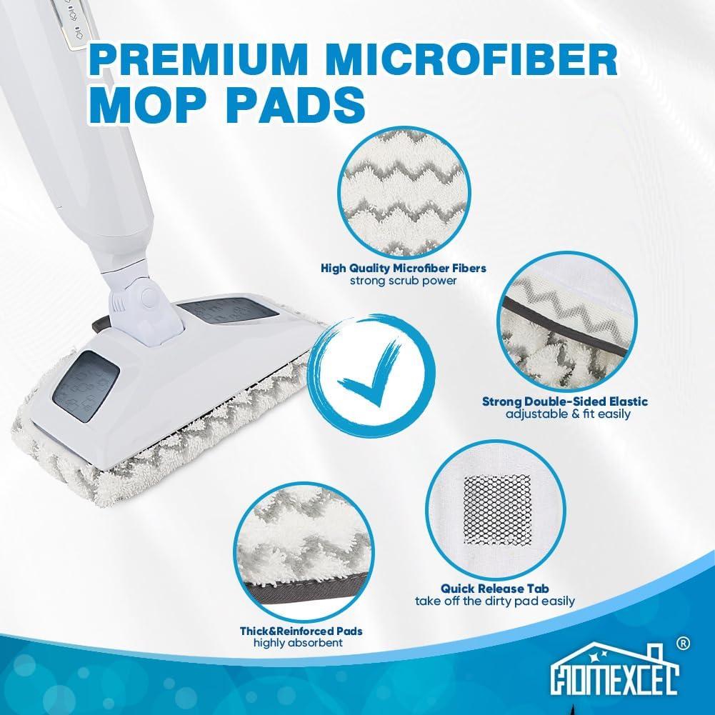 Detetap Steam Mop Replacement Pads Compatible with Bissell Powerfresh Steam Mop 1940 1806 1440 1544 Series, Model 19402 19404 19408 2685A 2075A 1940A 1940Q 1940T 1940W, Steam Mop Pads Refills,4 Pack