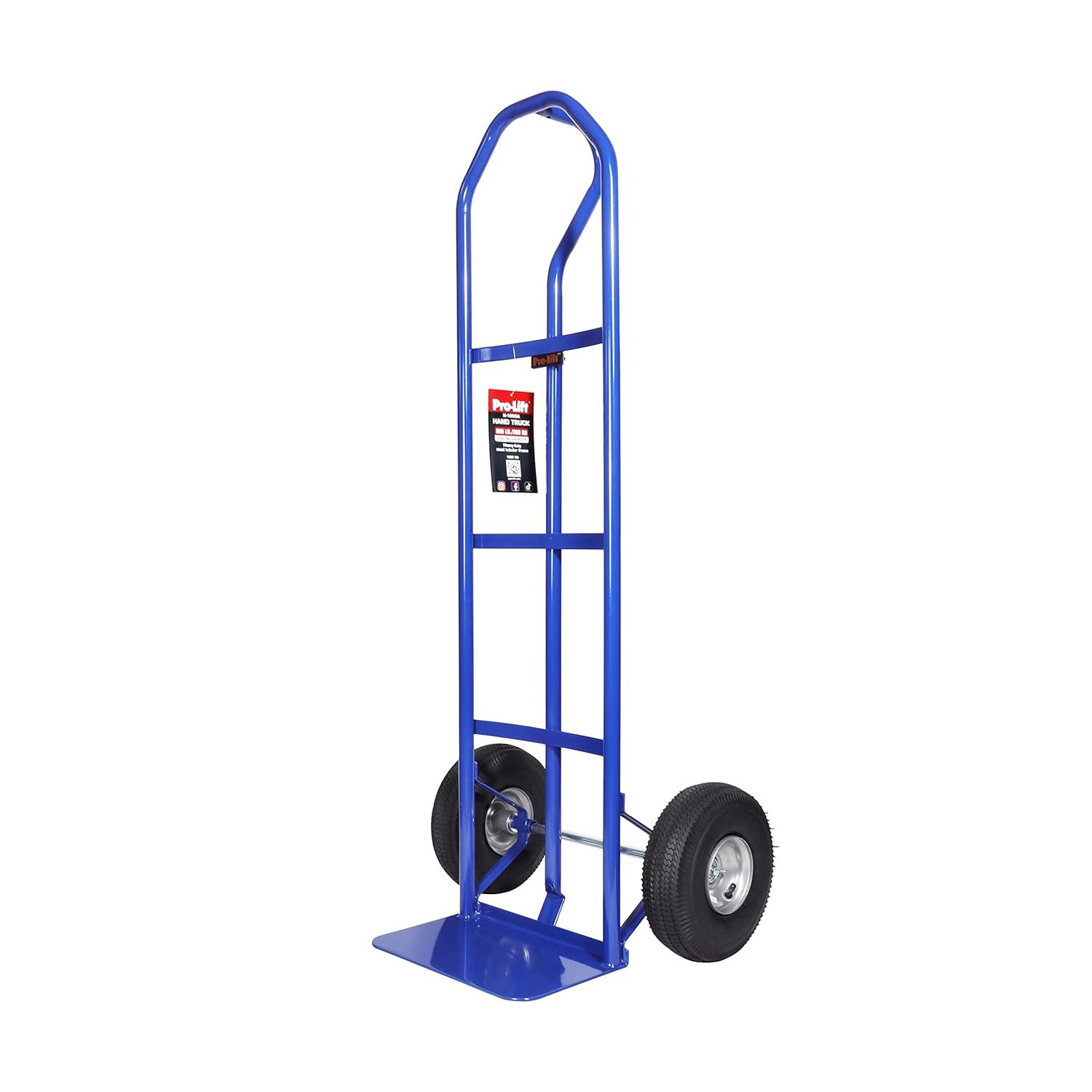 Pro-Lift H-1600A 800 Lbs Hand Truck Heavy Duty with P-Handle and 10-in Wheels