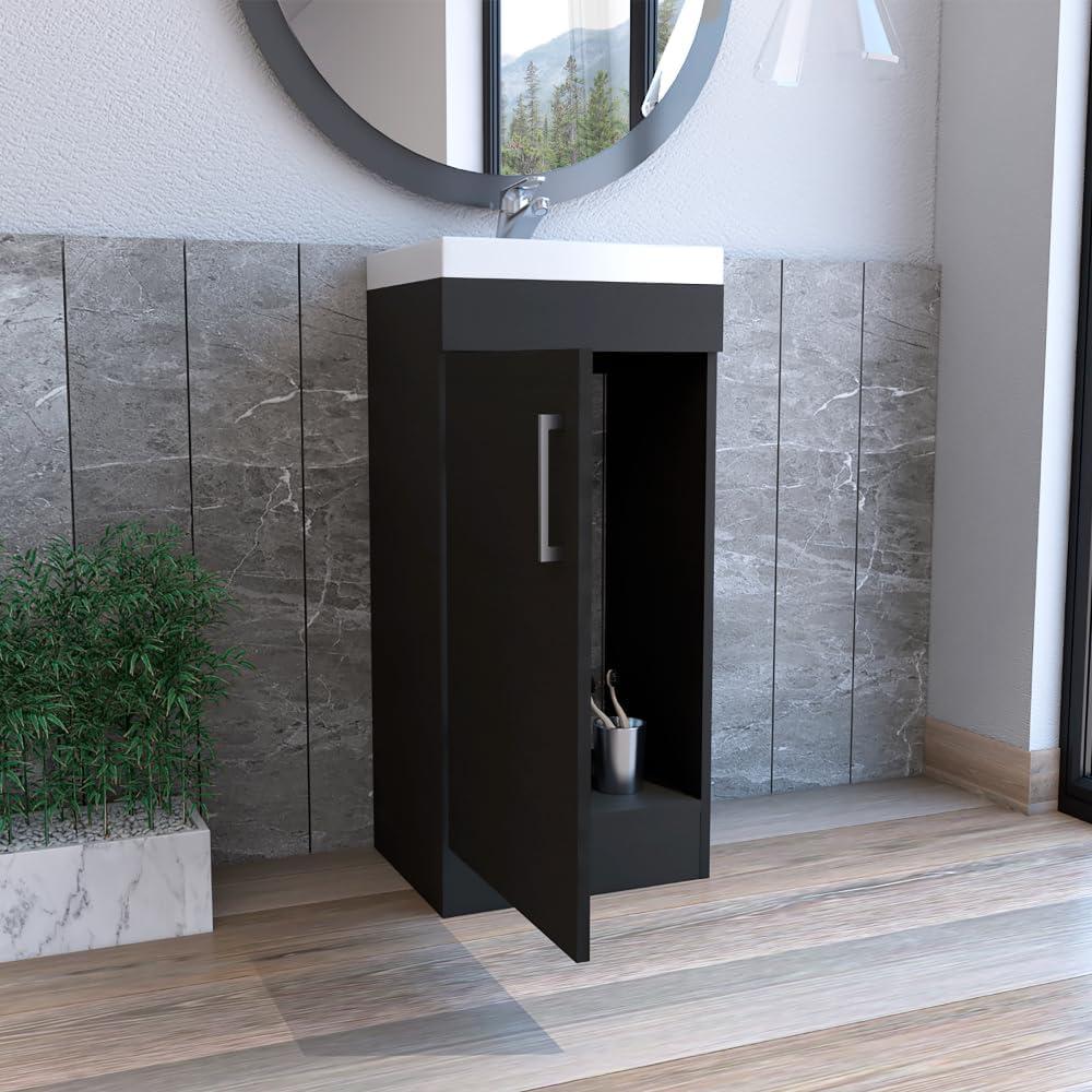 Depot E-Shop Bathroom Vanity, Single Door Cabinet