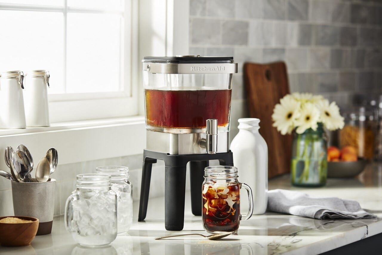 KitchenAid 38 oz Glass and Stainless Steel Cold Brew Coffee Maker