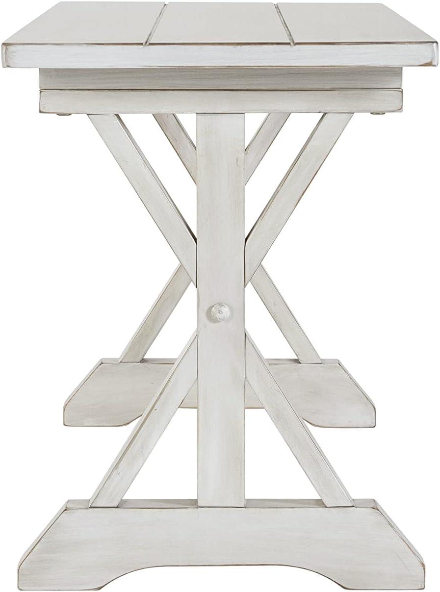 Boraam Jamestown 18in Dining Height Backless Wood Dining Bench 48-inch wide