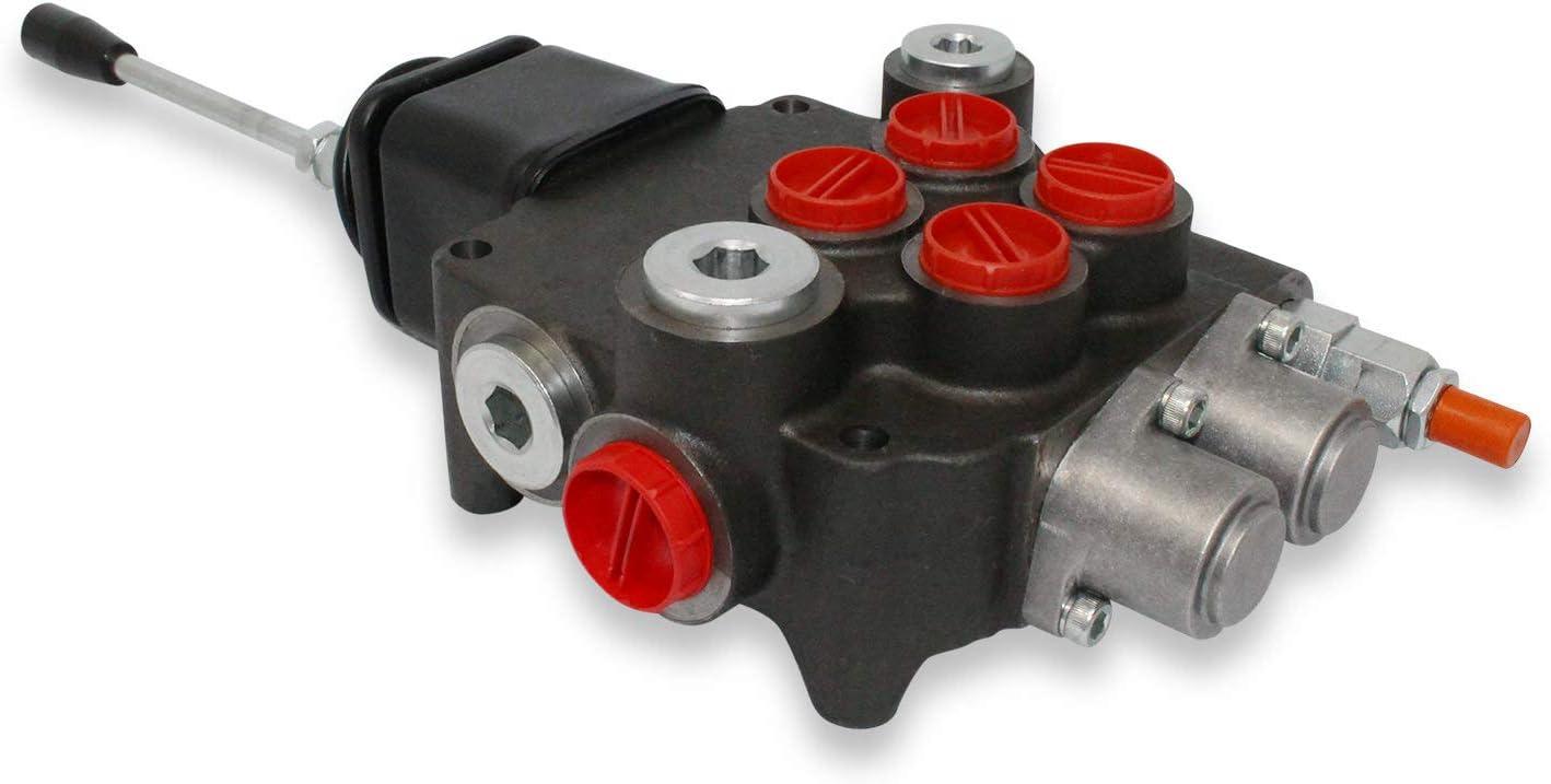 Handdo 21GPM 2 Spool Hydraulic Directional Control Valve W/Joystick For Tractor Loader