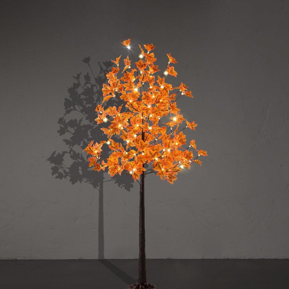 Lightshare 6 Feet Pre-Lit Maple Tree, 120 Warm White Lights