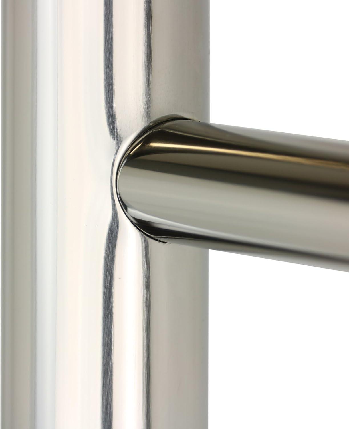 Heated Towel Rack, 20-Bar Wall Mounted Towel Warmer Polished Stainless Steel for Luxury Spa-Like Comfort in Your Bathroom, Electric Hardwired 190 W (WarmlyYours Bellagio)