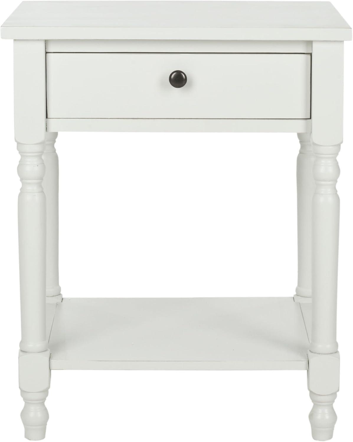 Tami Nightstand With Storage Drawer - Off White - Safavieh.