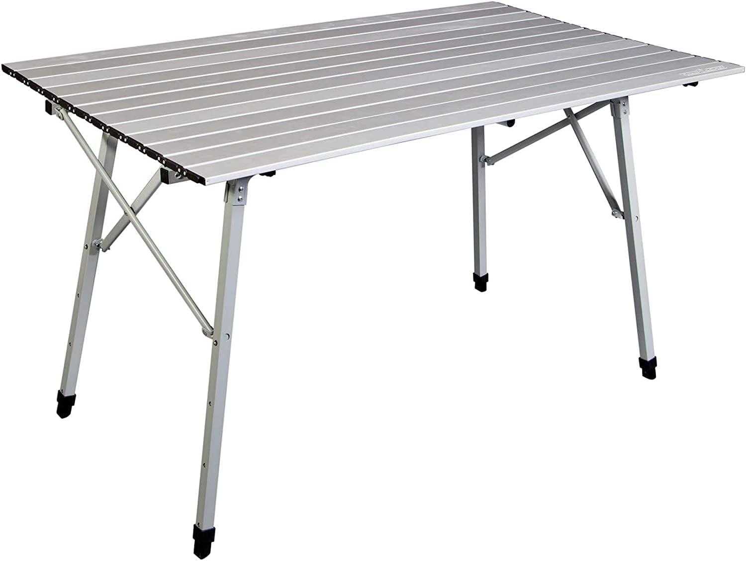 Camp Chef Mesa Aluminum Camp Table, CT48A, 48" x 27" Table Top Dimensions, Adjustable 27-39" Height