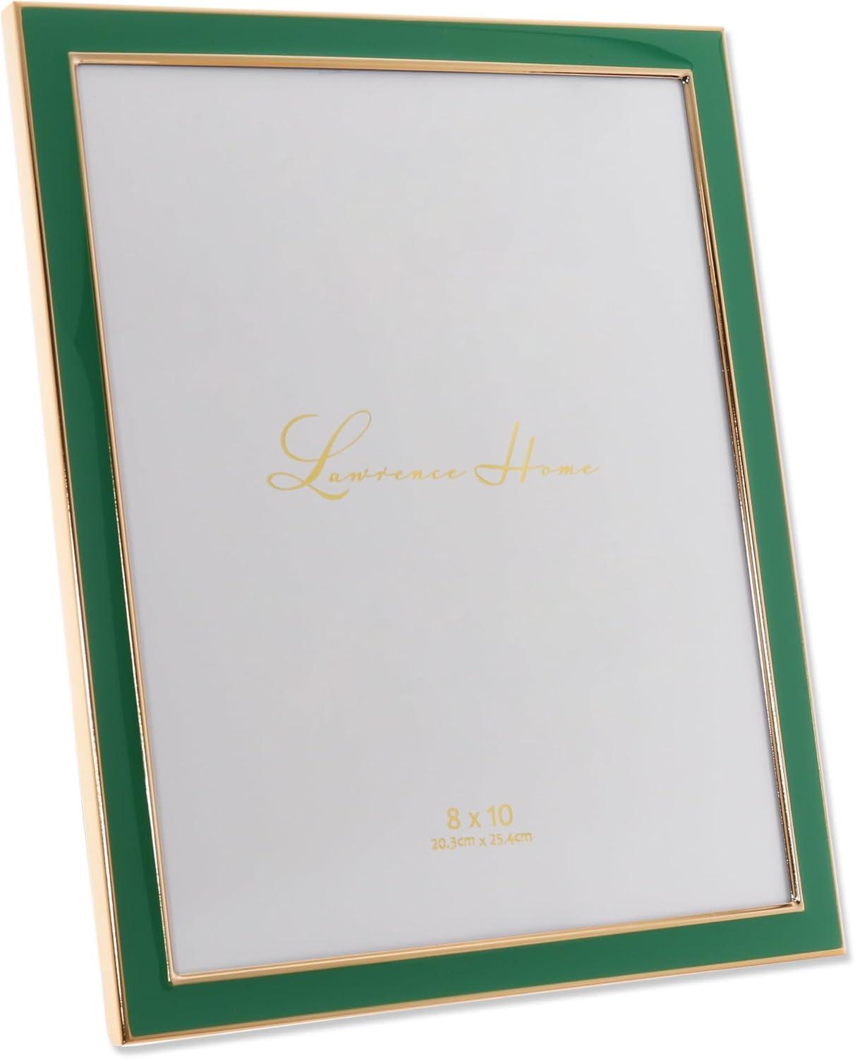 Lawrence Frames 8.78" x 10.79" Polystyrene Picture Frame, Green