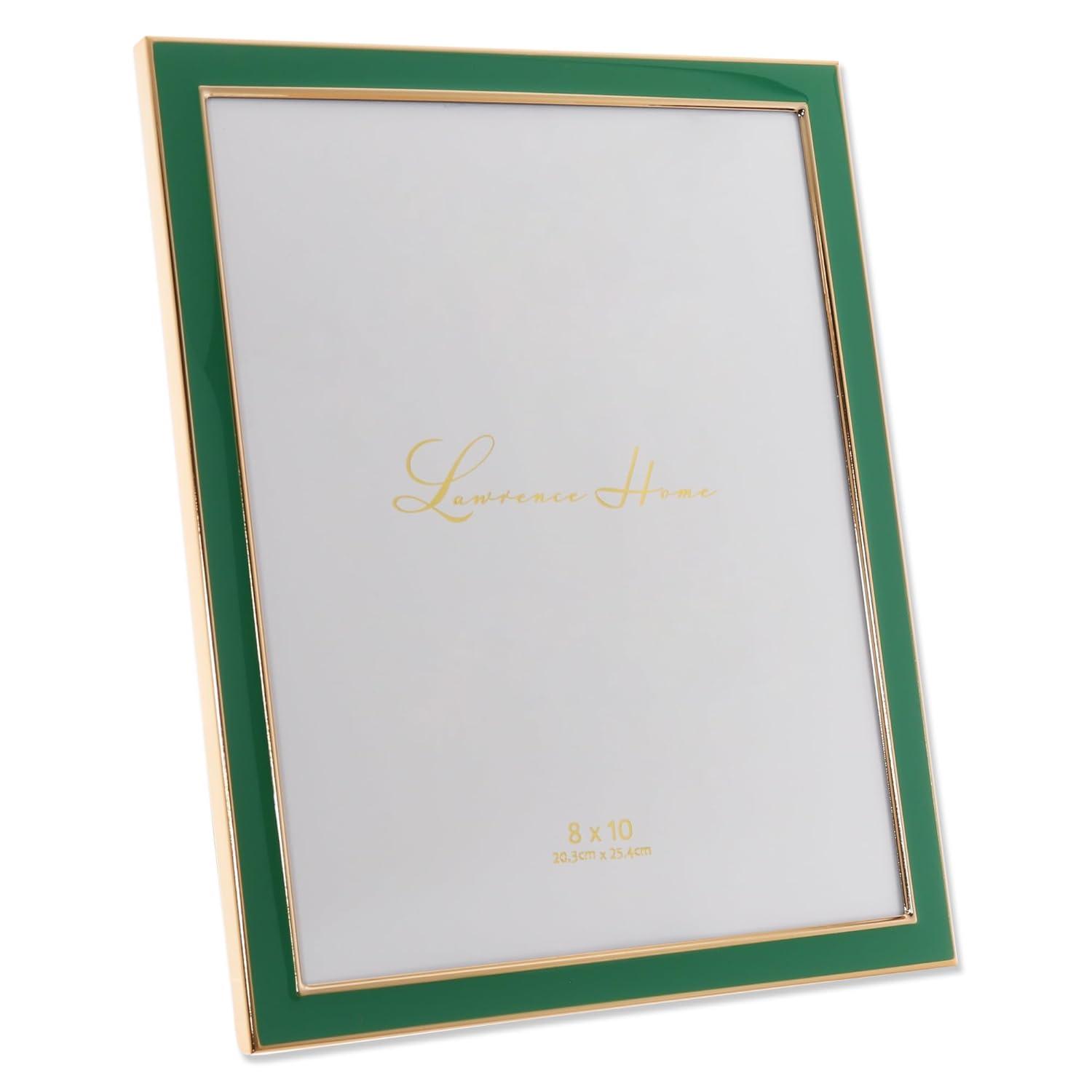 Lawrence Frames 8.78" x 10.79" Polystyrene Picture Frame, Green