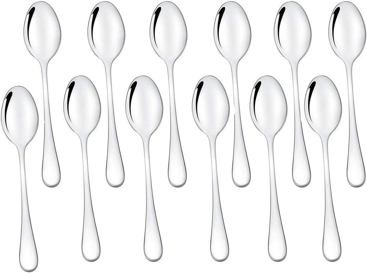 Demitasse Espresso Spoons Set of 12, Mini Coffee Spoon, 18/10 Stainless Steel Small Spoons for Dessert, Tea, Appetizer, 4.7