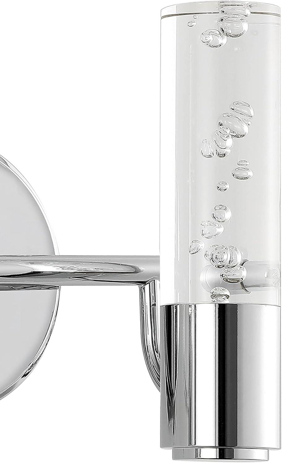 Bolha 10.75" Chrome Minimalist Bubble LED Vanity Light