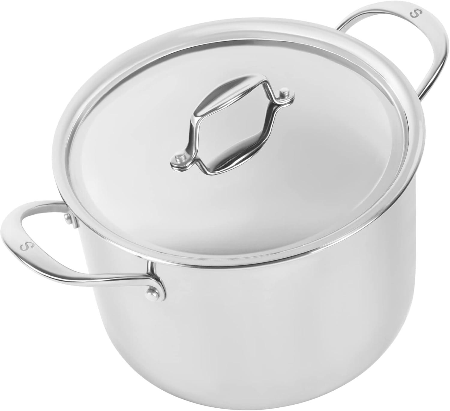 Sardel Sardel 8 Quarts Stainless Steel Stock Pot