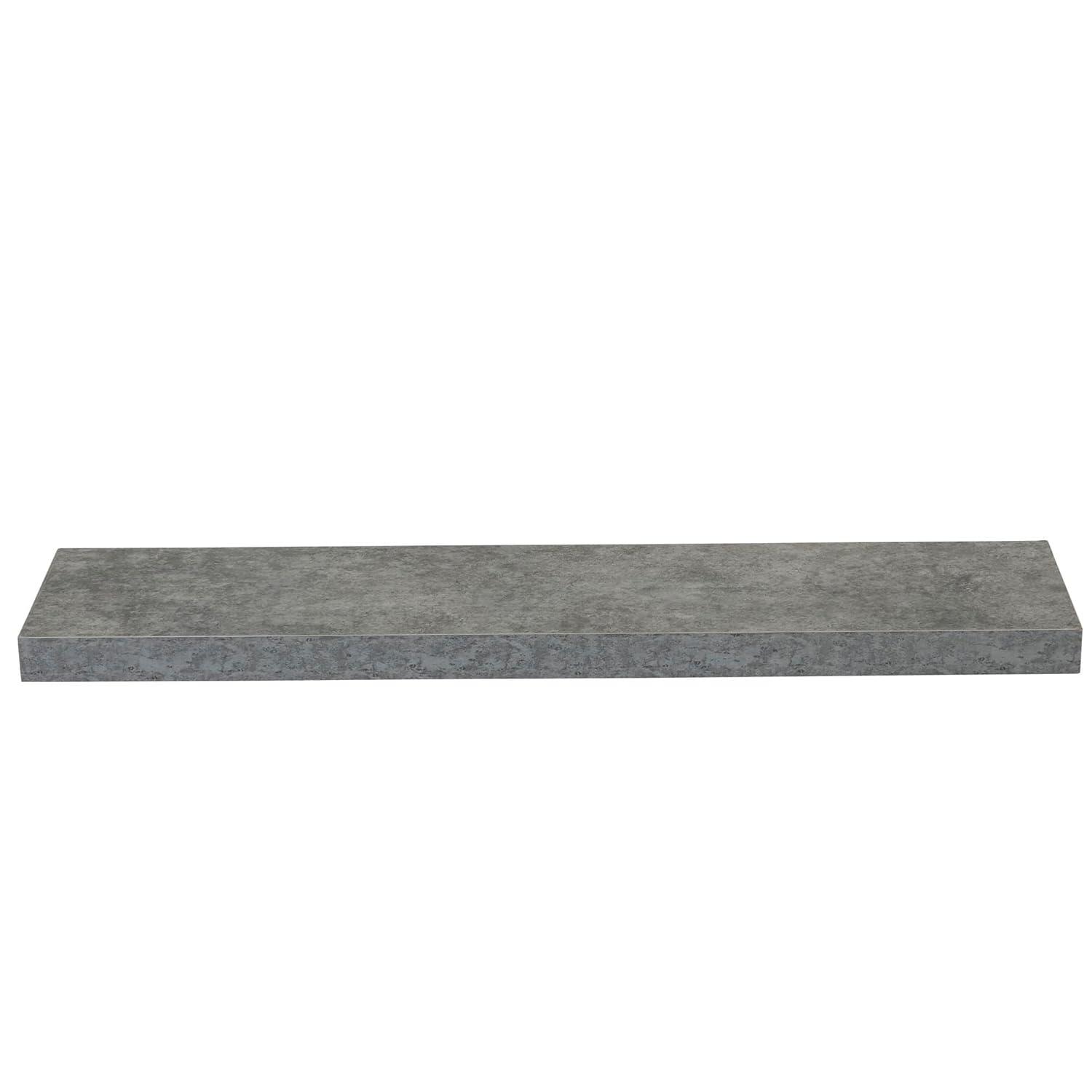 Household Essentials Medium Density Fiberboard Floating Shelf, 7.5" x 32", Gray