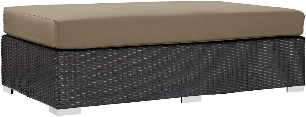Elswick Rectangle Outdoor Ottoman with Cushion