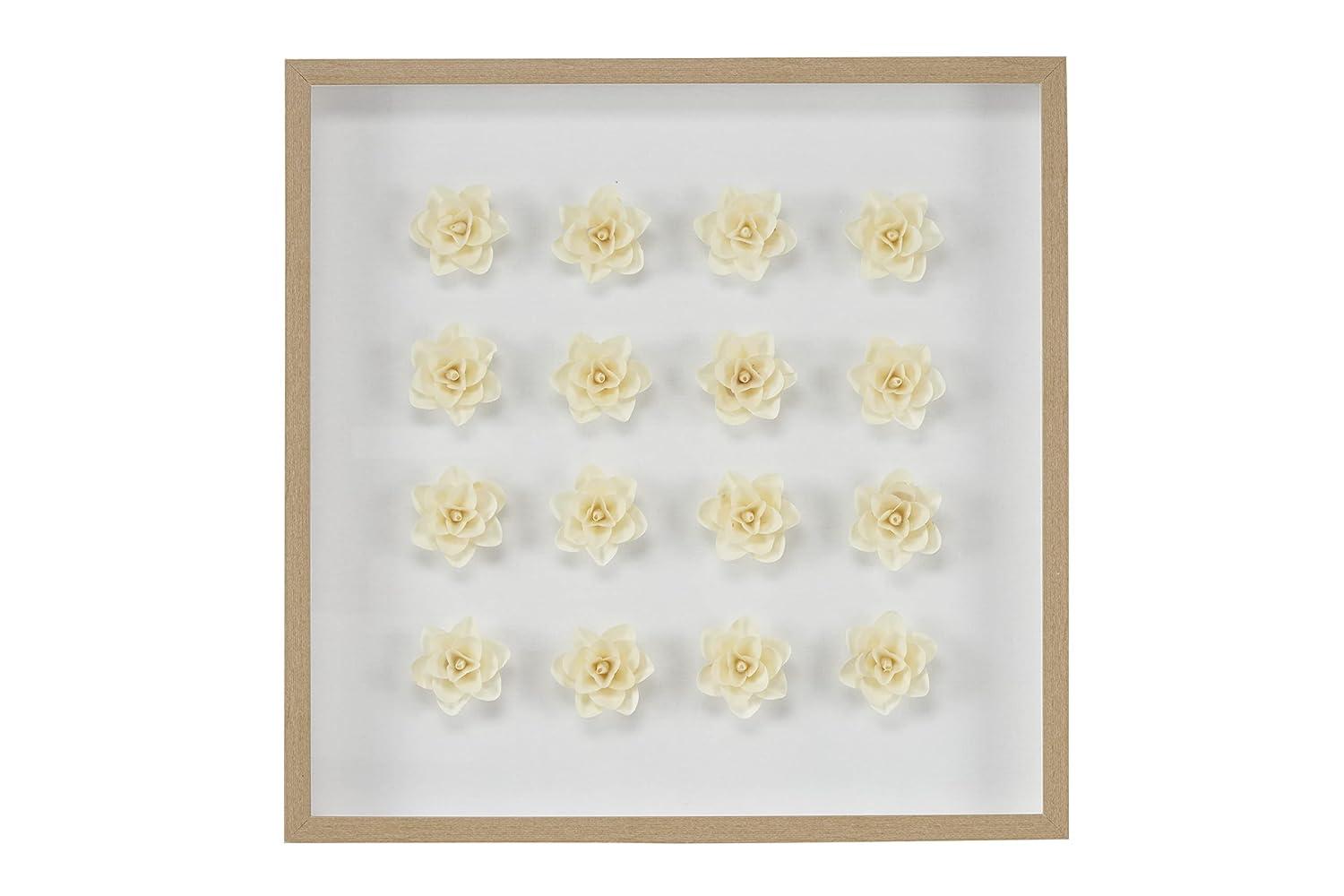 Deco 79 Shadow Box, 24" L x 2" W x 24" H, White