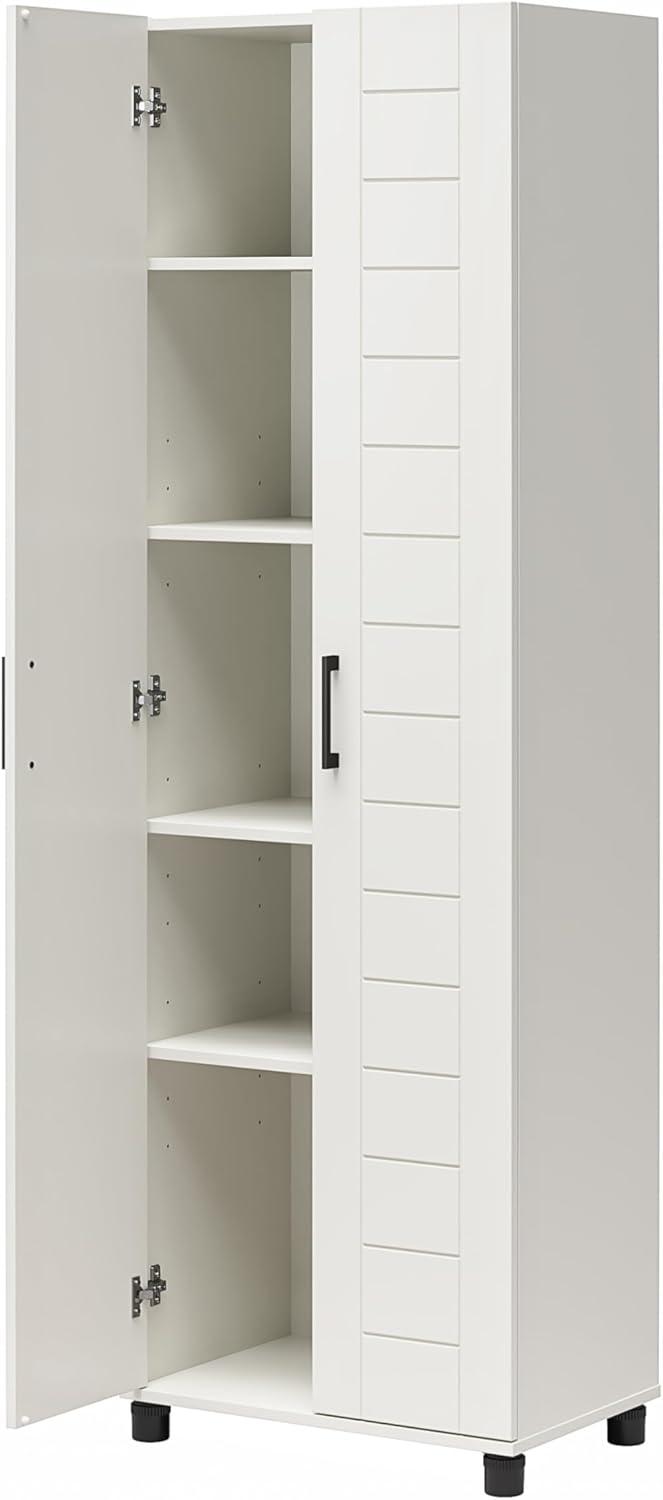 Loxley 24" Wide 2 Door Shiplap Cabinet, White